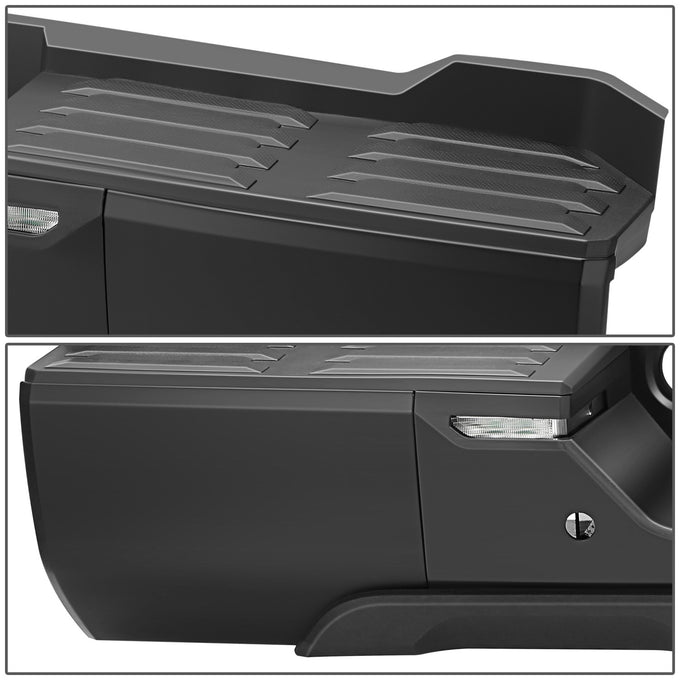 Black Rear Bumper w/o Tow Package w/Park Sensor Holes<br>22-26 Toyota Tundra