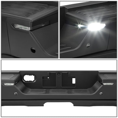 Black Rear Bumper w/o Tow Package w/Park Sensor Holes<br>22-26 Toyota Tundra
