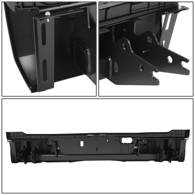 Black Rear Bumper w/o Tow Package w/Park Sensor Holes<br>22-26 Toyota Tundra