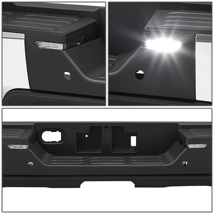 Chrome Rear Bumper w/o Tow Package w/Park Sensor Holes<br>22-26 Toyota Tundra