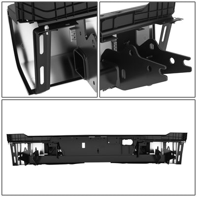 Chrome Rear Bumper w/o Tow Package w/Park Sensor Holes<br>22-26 Toyota Tundra