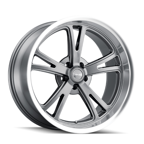 Style 606 20x10 in Gloss Grey Machined Wheel <br> 5x120.65 Bolt Pattern / 0 mm Offset / 83.82 mm Hub