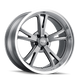 Style 606 20x8.5 in Gloss Grey Machined Wheel <br> 5x120.65 Bolt Pattern / 0 mm Offset / 83.82 mm Hub