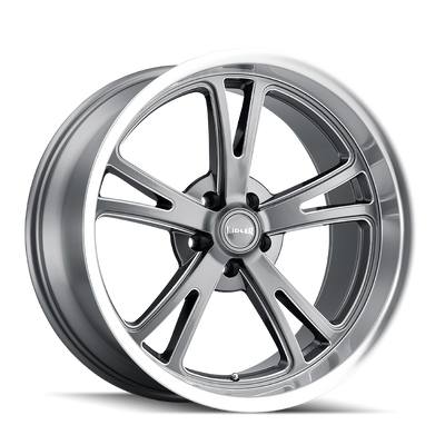 Style 606 18x9.5 in Gloss Grey Machined Wheel <br> 5x127 Bolt Pattern / 0 mm Offset / 83.82 mm Hub