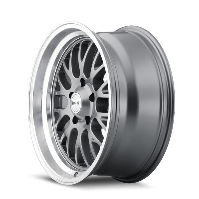 Style 607 20x10 in Gloss Grey Machined Wheel <br> 5x120.65 Bolt Pattern / 0 mm Offset / 83.82 mm Hub