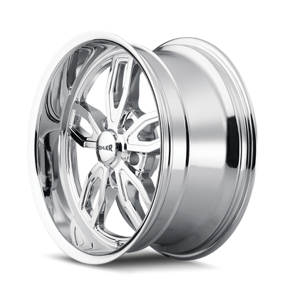 Style 608 20x8.5 in Chrome Wheel <br> 5x127 Bolt Pattern / 0 mm Offset / 78.3 mm Hub
