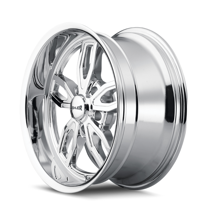 Style 608 20x8.5 in Chrome Wheel <br> 5x127 Bolt Pattern / 0 mm Offset / 78.3 mm Hub