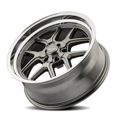 Style 610 17x7 in Gloss Grey Polished Wheel <br> 5x120.65 Bolt Pattern / 0 mm Offset / 83.82 mm Hub