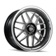 20x8.5 in Gloss Black Milled w/Diamond Cut Lip Wheel <br> 5x120.65 Bolt Pattern / 0 mm Offset / 83.82 mm Hub