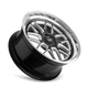20x8.5 in Gloss Black Milled w/Diamond Cut Lip Wheel <br> 5x120.65 Bolt Pattern / 0 mm Offset / 83.82 mm Hub
