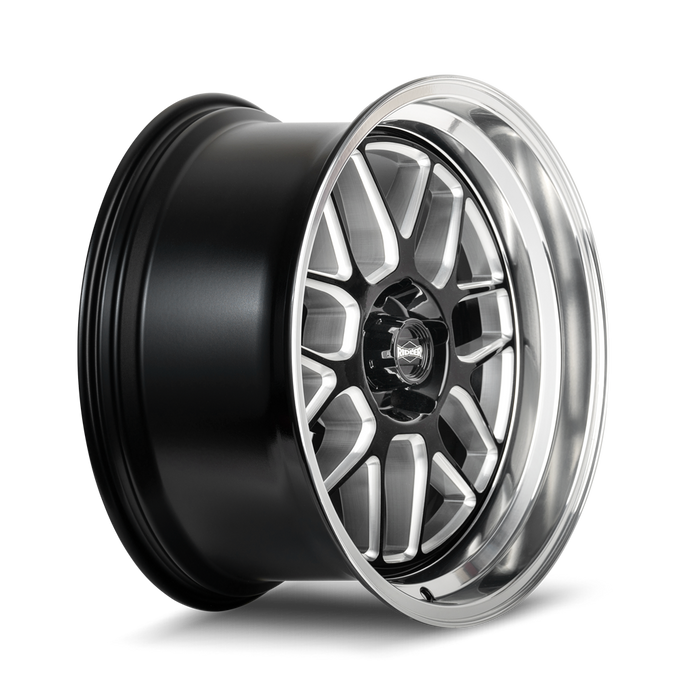 20x8.5 in Gloss Black Milled w/Diamond Cut Lip Wheel <br> 5x127 Bolt Pattern / 0 mm Offset / 83.82 mm Hub