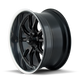 Style 650 20x8.5 in Matte Black Polished Wheel <br> 5x120.65 Bolt Pattern / 0 mm Offset / 83.82 mm Hub
