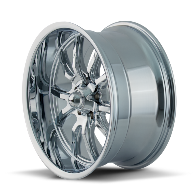 Style 650 20x8.5 in Chrome Wheel <br> 5x127 Bolt Pattern / 0 mm Offset / 83.82 mm Hub