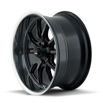 Style 650 17x7 in Matte Black Polished Wheel <br> 5x120.65 Bolt Pattern / 0 mm Offset / 83.82 mm Hub