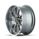 Style 650 17x7 in Gloss Grey Polished Wheel <br> 5x114.3 Bolt Pattern / 0 mm Offset / 83.82 mm Hub