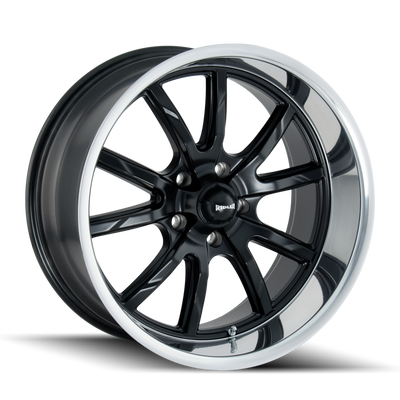 Style 650 17x8 in Matte Black Polished Wheel <br> 5x120.65 Bolt Pattern / 0 mm Offset / 83.82 mm Hub