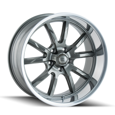 Style 650 17x8 in Gloss Grey Polished Wheel <br> 5x114.3 Bolt Pattern / 0 mm Offset / 83.82 mm Hub