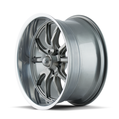 Style 650 18x8 in Gloss Grey Polished Wheel <br> 5x127 Bolt Pattern / 0 mm Offset / 83.82 mm Hub