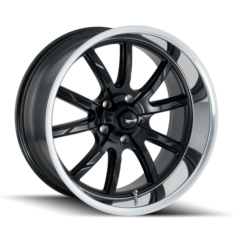 Style 650 18x9.5 in Matte Black Polished Wheel <br> 5x114.3 Bolt Pattern / 0 mm Offset / 83.82 mm Hub