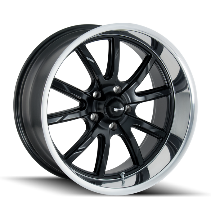 Style 650 18x9.5 in Matte Black Polished Wheel <br> 5x127 Bolt Pattern / 0 mm Offset / 83.82 mm Hub