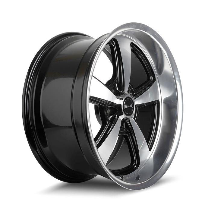 20x10 in Gloss Black w/Diamond Cut Face & Lip Wheel <br> 5x127 Bolt Pattern / 0 mm Offset / 83.82 mm Hub