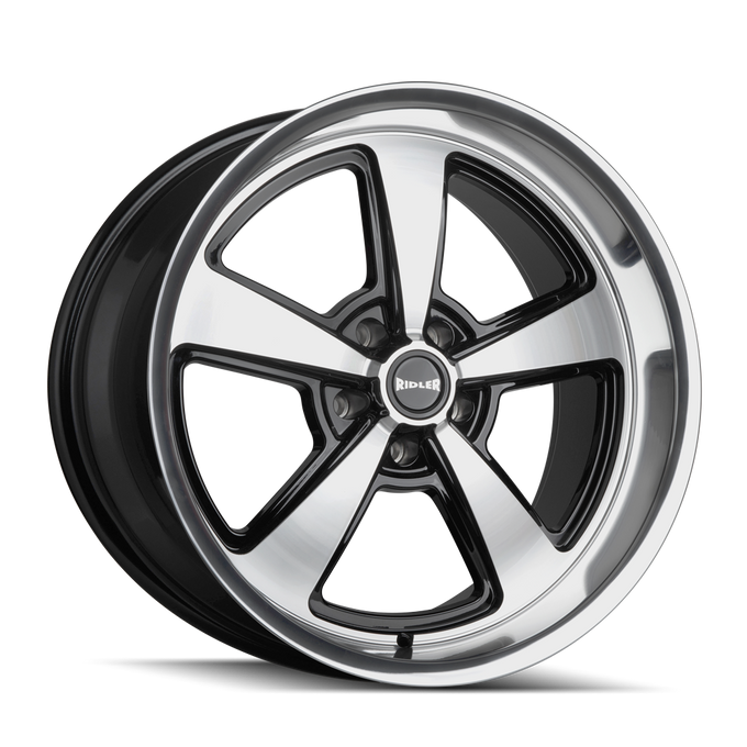 20x8.5 in Gloss Black w/Diamond Cut Face & Lip Wheel <br> 5x120.65 Bolt Pattern / 0 mm Offset / 83.82 mm Hub