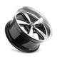 20x8.5 in Gloss Black w/Diamond Cut Face & Lip Wheel <br> 5x139.7 Bolt Pattern / 0 mm Offset / 108.1 mm Hub