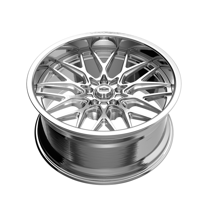 Style 681 22x10.5 in Brushed w/Polished Lip Wheel <br> 5x120.65 BP / 10mm Offset / 83.82mm Hub
