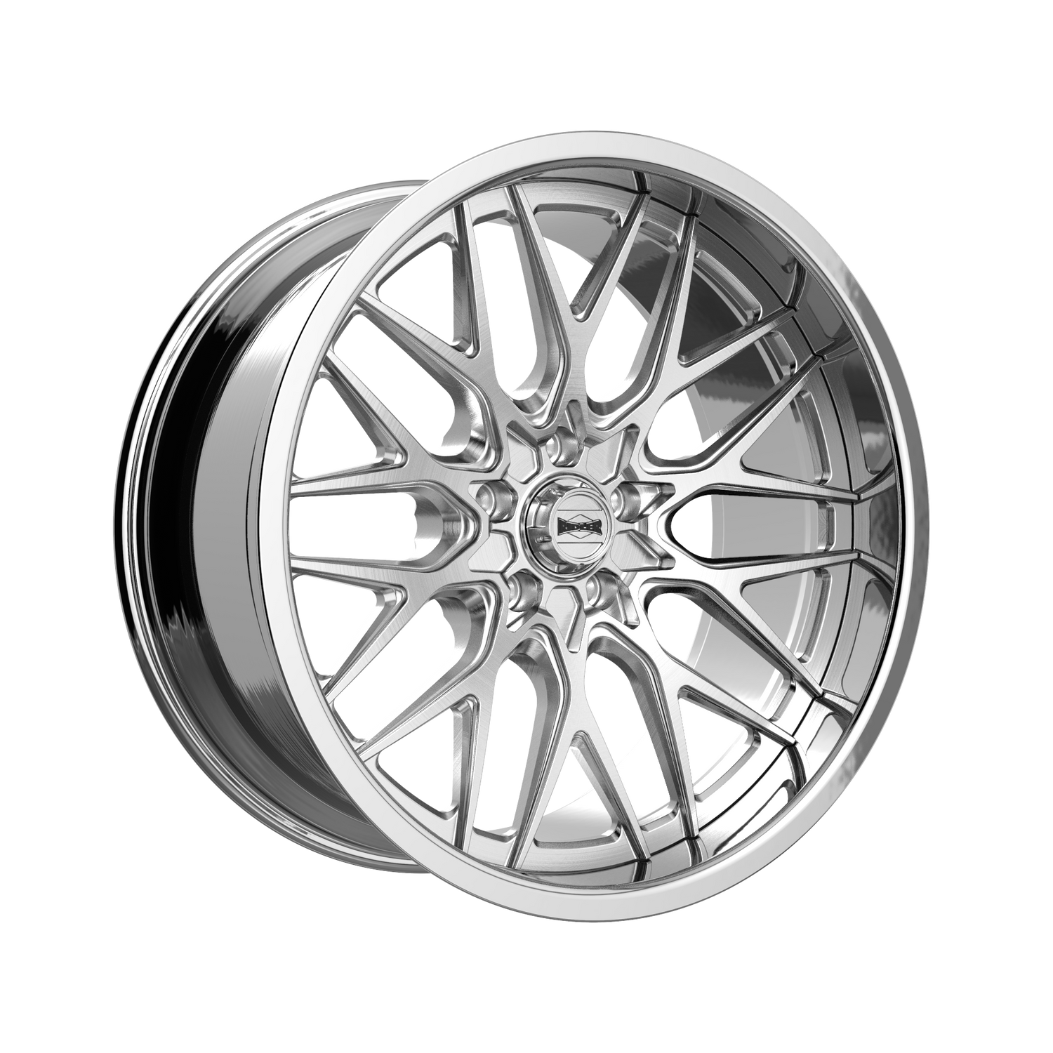 Style 681 22x9 in Brushed w/Polished Lip Wheel <br> 5x120.65 Bolt Pattern / 0 mm Offset / 83.82 mm Hub