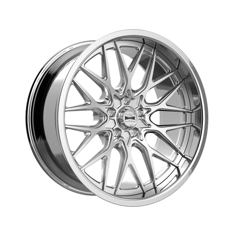 Style 681 22x9 in Brushed w/Polished Lip Wheel <br> 5x127 Bolt Pattern / 0 mm Offset / 83.82 mm Hub