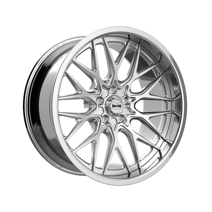 Style 681 22x9 in Brushed w/Polished Lip Wheel <br> 5x127 Bolt Pattern / 0 mm Offset / 83.82 mm Hub