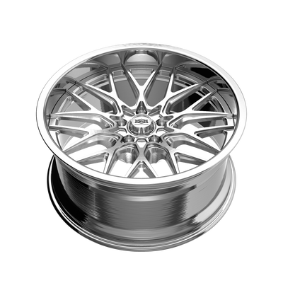 Style 681 22x9 in Brushed w/Polished Lip Wheel <br> 5x127 Bolt Pattern / 0 mm Offset / 83.82 mm Hub
