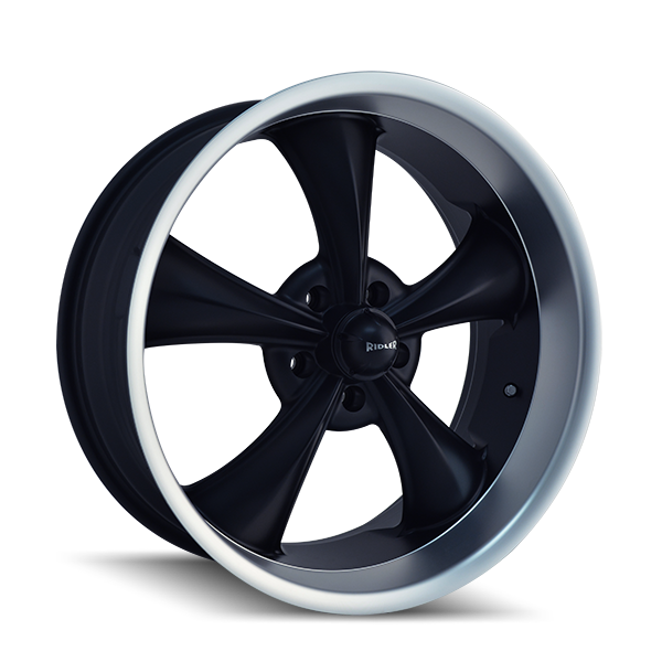 Style 695 17x8 in Matte Black Machined Wheel <br> 5x114.3 Bolt Pattern / 0 mm Offset / 83.82 mm Hub