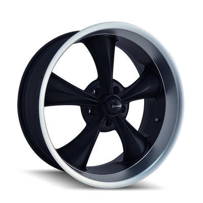 Style 695 18x8 in Matte Black Machined Wheel <br> 5x120.65 Bolt Pattern / 0 mm Offset / 83.82 mm Hub