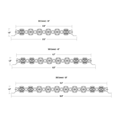 30in. 360 Connect Light Bar Assembly <br> Universal