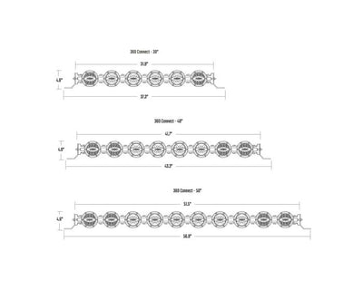 40in. 360 Connect Light Bar Assembly <br> Universal