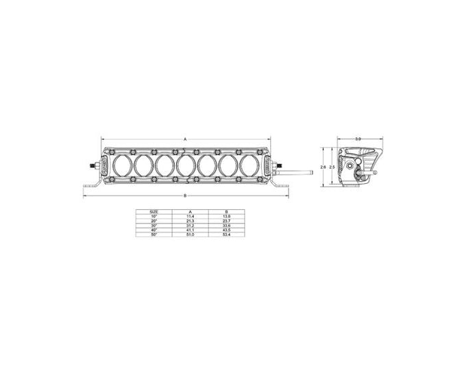 Revolve 30in Bar w/White Backlight <br> Universal