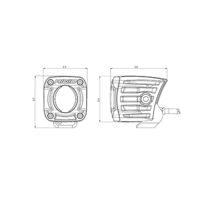 Pair Revolve Pod Lights w/Amber Backlight <br> Universal