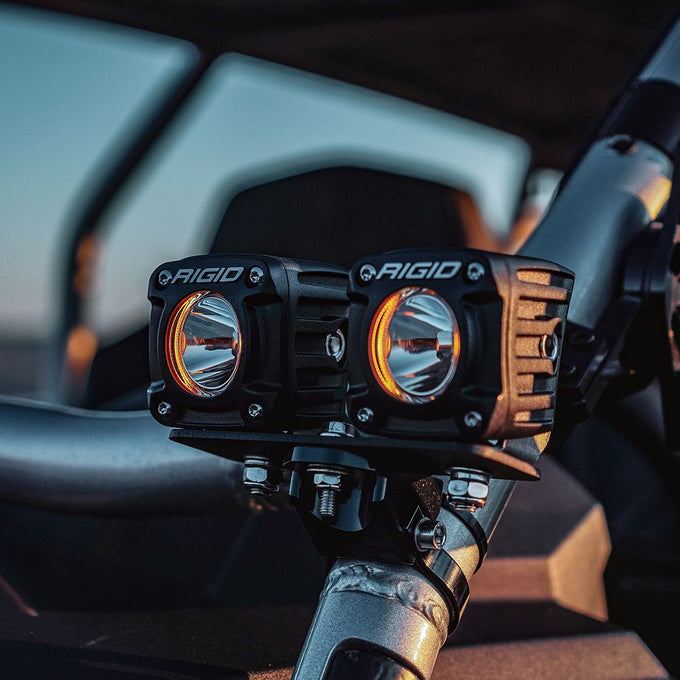 Pair Revolve Pod Lights w/Amber Backlight <br> Universal