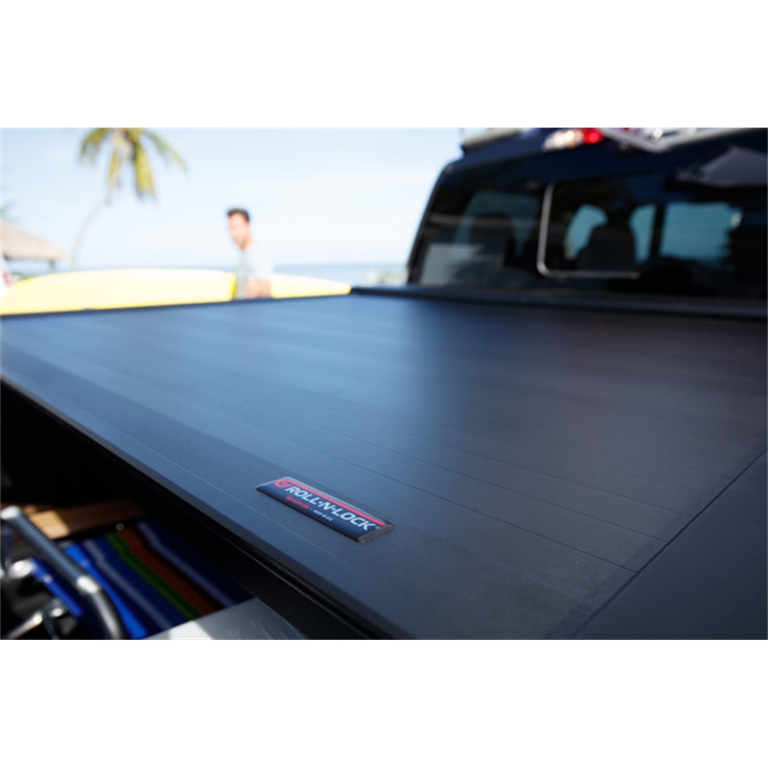 E-Series Locking Retractable Truck Bed Cover<br> 16-23 Toyota Tacoma Double Cab 5 Ft. Bed