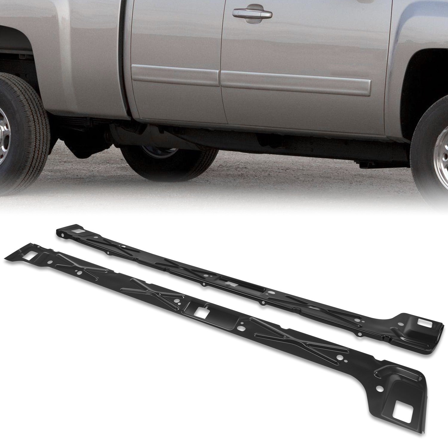 Stamped Steel Weld On Rocker Panels<br>99-19 Chevy Silverado, 99-18 GMC Sierra 1500
