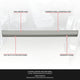 Stamped Steel Slip On Rocker Panels<br>96-18 Chevy Express, GMC Savana