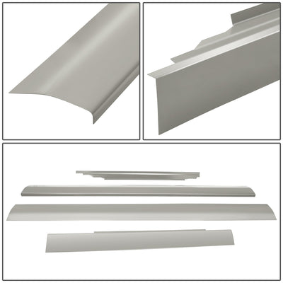 Stamped Steel Slip On Rocker Panels<br>96-18 Chevy Express, GMC Savana