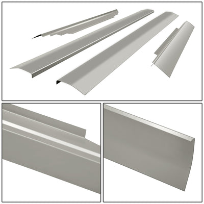 Stamped Steel Slip On Rocker Panels<br>96-18 Chevy Express, GMC Savana