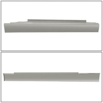 Stamped Steel Slip On Rocker Panels<br>96-18 Chevy Express, GMC Savana