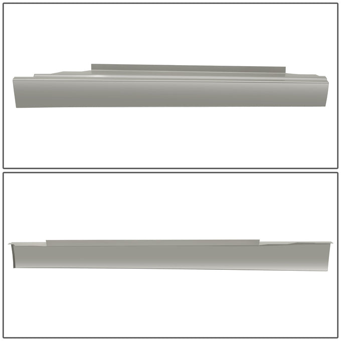 Stamped Steel Slip On Rocker Panels<br>96-18 Chevy Express, GMC Savana