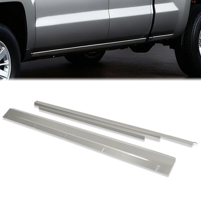 Stamped Steel Slip On Rocker Panels<br>14-19 Chevy Silverado, GMC Sierra 1500 2500 3500