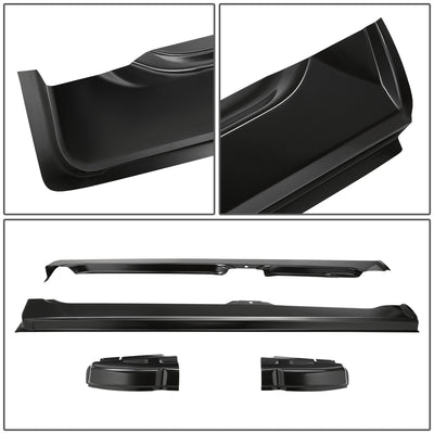 Stamped Steel Slip On Rocker Panels w/Cab Corners<br>02-08 Dodge Ram 1500, 03-09 Ram 2500 3500