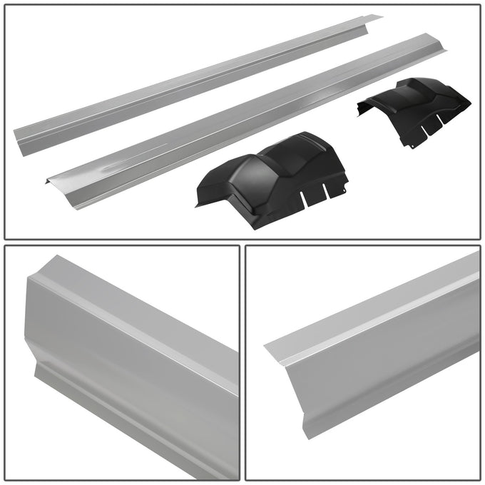 Stamped Steel Slip On Rocker Panels w/Cab Corners<br>09-10 Dodge Ram 1500, 11-18 Ram 1500 2500 3500