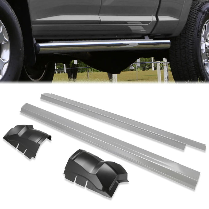 Stamped Steel Slip On Rocker Panels w/Cab Corners<br>09-10 Dodge Ram 1500, 11-18 Ram 1500 2500 3500